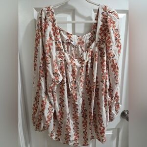 Sonoma Floral Print Long Sleeve Top